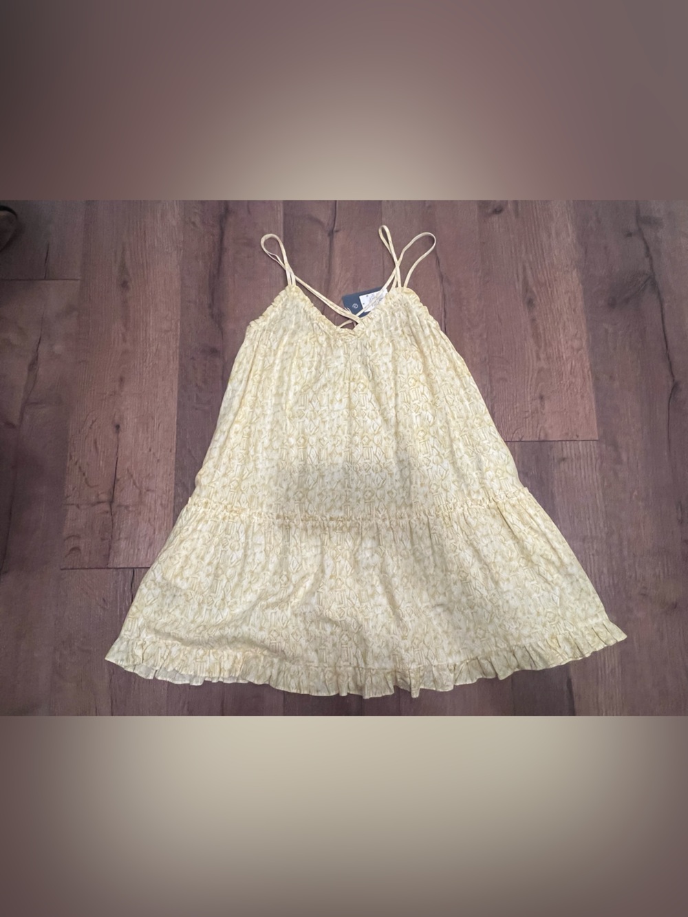 Target Light Yellow Floral Mini Dress